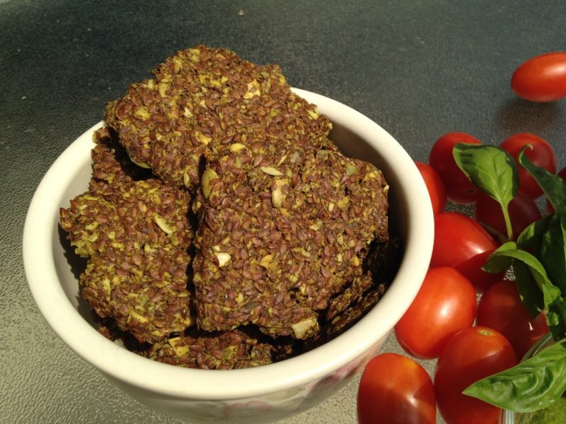 Raw Food Recipes for Beginners – Homemade Flax Seed Crackers
